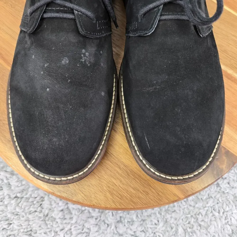 Naot Mens 41 Chief Black Velvet Nubuck Casual Comfort Daily Walking Oxford Shoe